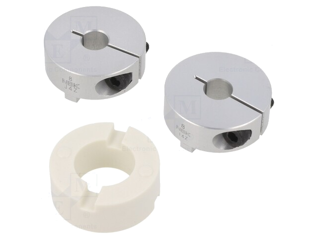 Koppeling; Ø: 30mm; Ø1: 8mm; Ø2: 8mm; aluminium Koppeling; Ø: 30mm; Ø1: 8mm; Ø2: 8mm; aluminium